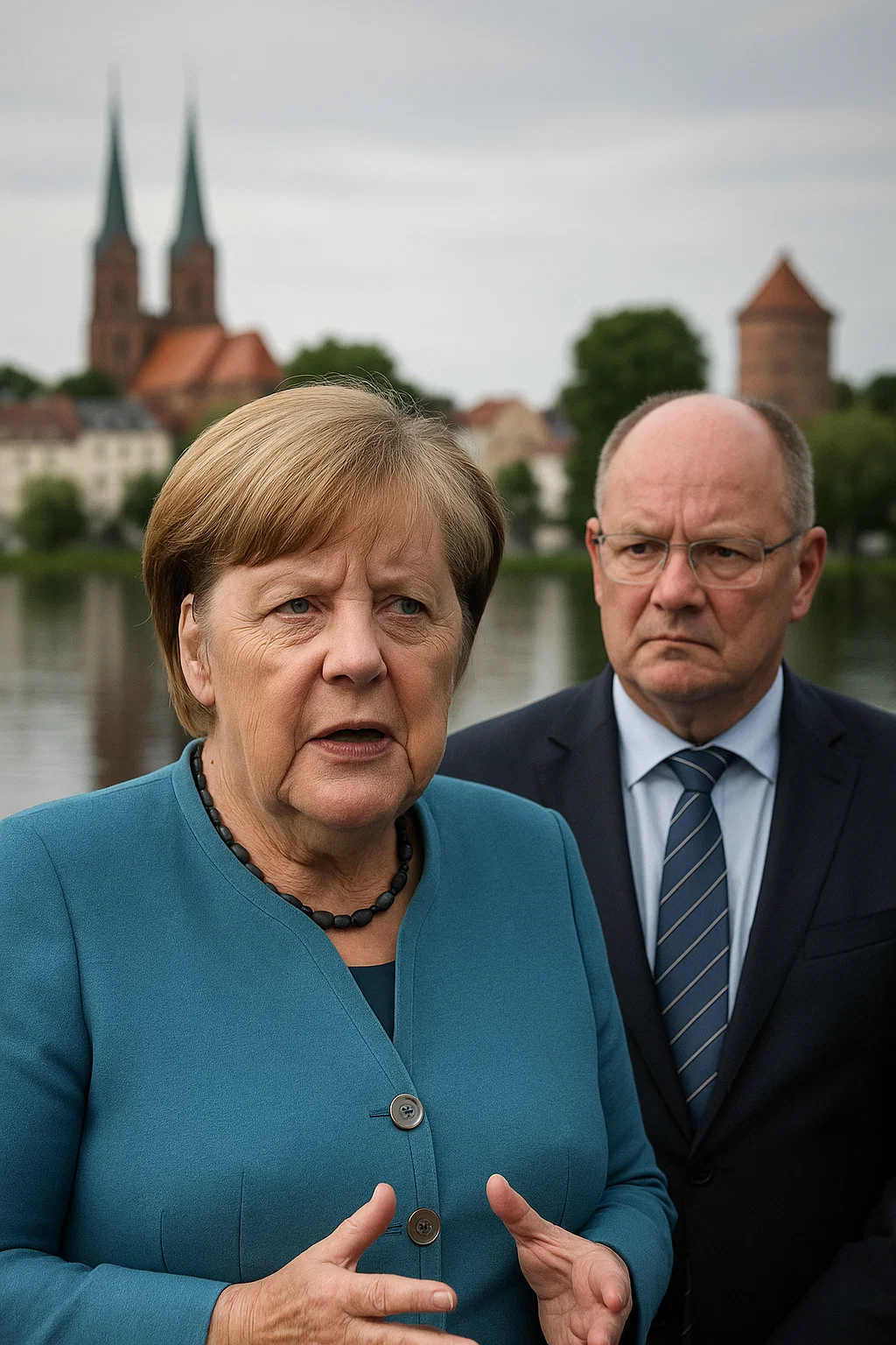 Angela Merkel auf Veranstaltung in Schwerin 2025 – kritisiert aktuelle CDU-Migrationspolitik