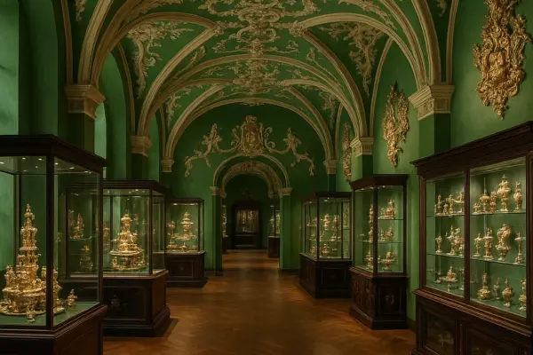 💎 Grünes Gewölbe: Sachsen verliert Prozess – 300.000 Euro Anwaltskosten Symbolfoto: Grünes Gewölbe in Dresden mit Polizeiabsperrun