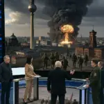 Russisches Staatsfernsehen mit Wladimir Solowjow spricht über Atomschlag gegen Berlin