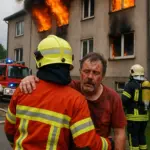 Feuerwehr-Einsatz in Löbau – Symbolbild zu einem Wohnungsbrand mit verletzter Person