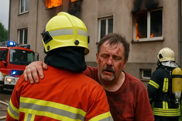 🔥 Wohnungsbrand in Löbau: Mann (66) verletzt – Nachbarn retten ihn aus Flammen Feuerwehr-Einsatz in Löbau – Symbolbild zu einem Wohnungsbrand mit verletzter Person