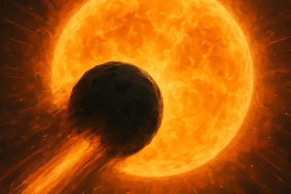 ☄️ Interstellares Objekt rast mit 245.000 km/h durch unser Sonnensystem Himmelskörper rast durch den Weltraum in Richtung Sonne