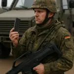 Symbolbild: Bundeswehrsoldat bei Übung ohne Ausrüstung – Beschaffungsmängel 2025