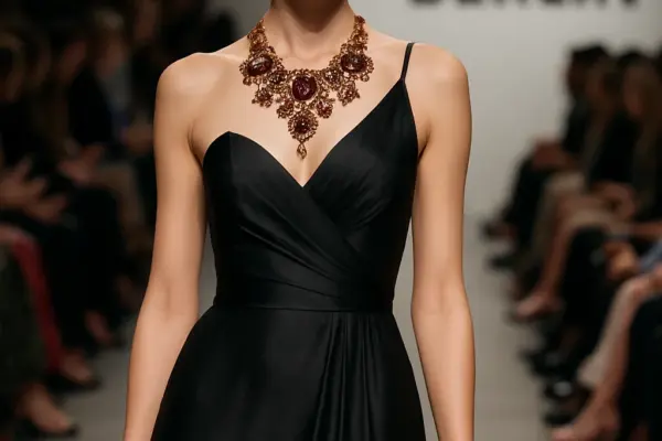 🇵🇱 Polnisches Design glänzt in Berlin: Diese zwei Labels sollten Sie kennen Symbolbild: Modenschau mit polnischem Abendkleid und Schmuck