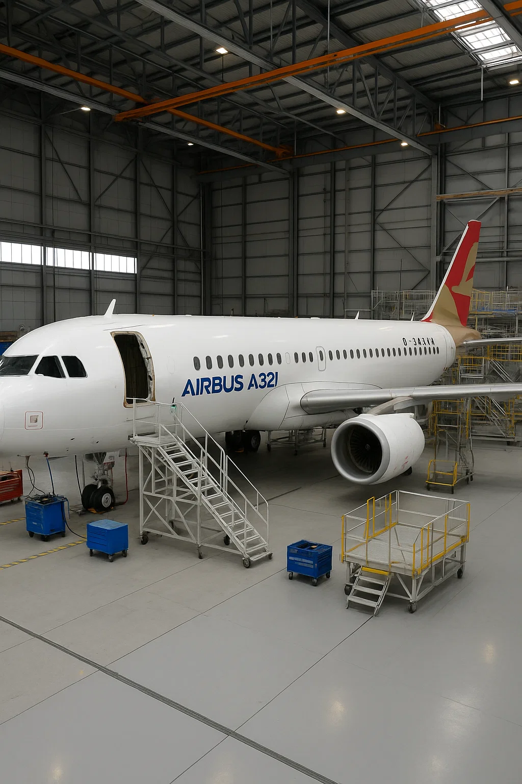 Elbe Flugzeugwerke Dresden – Umbau eines Airbus A321 zum Frachtflugzeug