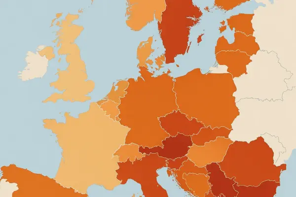 🌎 Großer Umfrage-Vergleich: Rechtsruck in Europa? Karte mit Verteilung rechtspopulistischer Parteien in Europa 2025