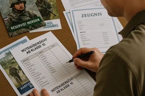 🪖 Reservisten dringend gesucht – doch die Bürokratie schreckt ab Reservist füllt Formular mit Schulnoten aus – Bundeswehr fordert Nachweise aus der 10. Klasse