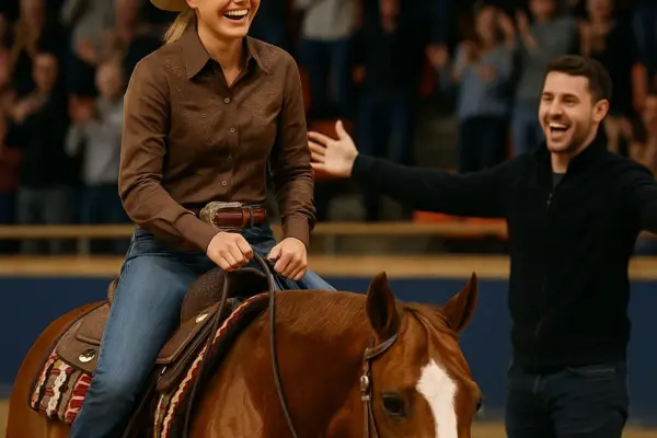 🏆 Gina Schumacher gewinnt Doppel-Gold bei der Reining-WM Gina Schumacher auf ihrem Hengst Valentino bei der Reining-WM 2025 in Givrins