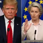 Donald Trump und Ursula von der Leyen – transatlantischer Zollstreit 2025