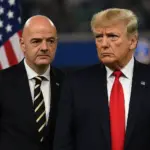 Gianni Infantino und Donald Trump feiern Finale der FIFA-Klub-WM – ein Symbol des dystopischen Fußballs