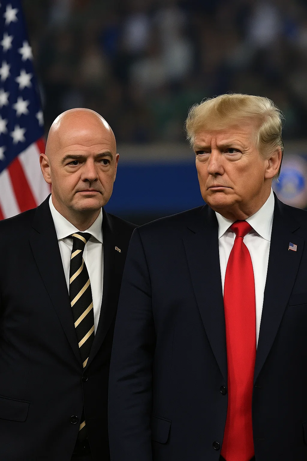 Gianni Infantino und Donald Trump feiern Finale der FIFA-Klub-WM – ein Symbol des dystopischen Fußballs