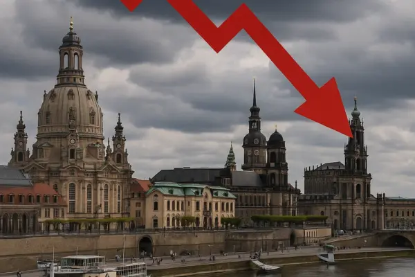 🏨 Tourismus in Dresden schwächelt – Ostertermin sorgt für Flaute Blick über die Elbe auf Dresdens Altstadt mit wenigen Touristen – Rückgang Frühjahr 2025