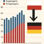 Menschen überqueren zu Fuß die Grenze von Deutschland nach Polen – Symbolbild zur Rückwanderung 2024