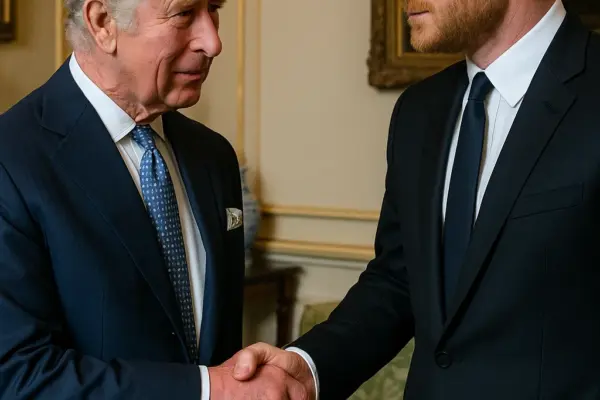 👑 Royals nähern sich an: Vertraute von König Charles und Prinz Harry treffen sich heimlich Meredith Maines und Tobyn Andreae im Gespräch zur Annäherung zwischen König Charles und Prinz Harry