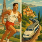 Touristen auf dem Eiffelturm in Paris im Sommer 2024