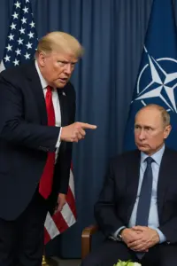 Donald Trump und NATO-Generalsekretär Mark Rutte bei Pressekonferenz im Oval Office zu Waffenlieferungen für die Ukraine