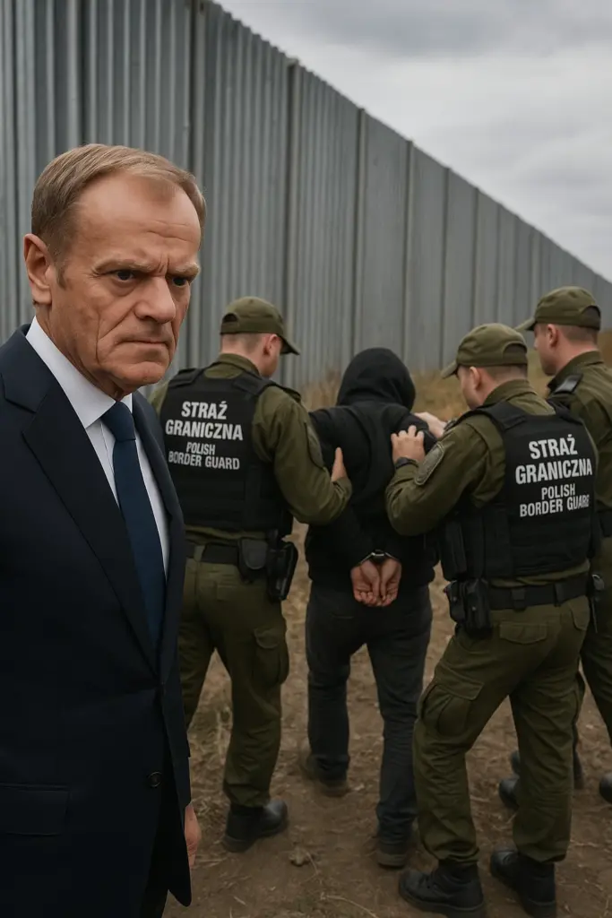 Donald Tusk spricht bei einer Pressekonferenz über die Neuorganisation der polnischen Regierung und die Einführung eines neuen Ministeramts zur Bekämpfung illegaler Migration.