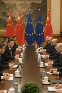 EU-Vertreter beim Treffen mit Chinas Führung in Peking