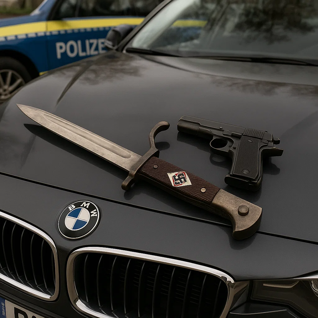 🚨 Hagenwerder: Polen (32) mit Hakenkreuz-Bajonett gestoppt