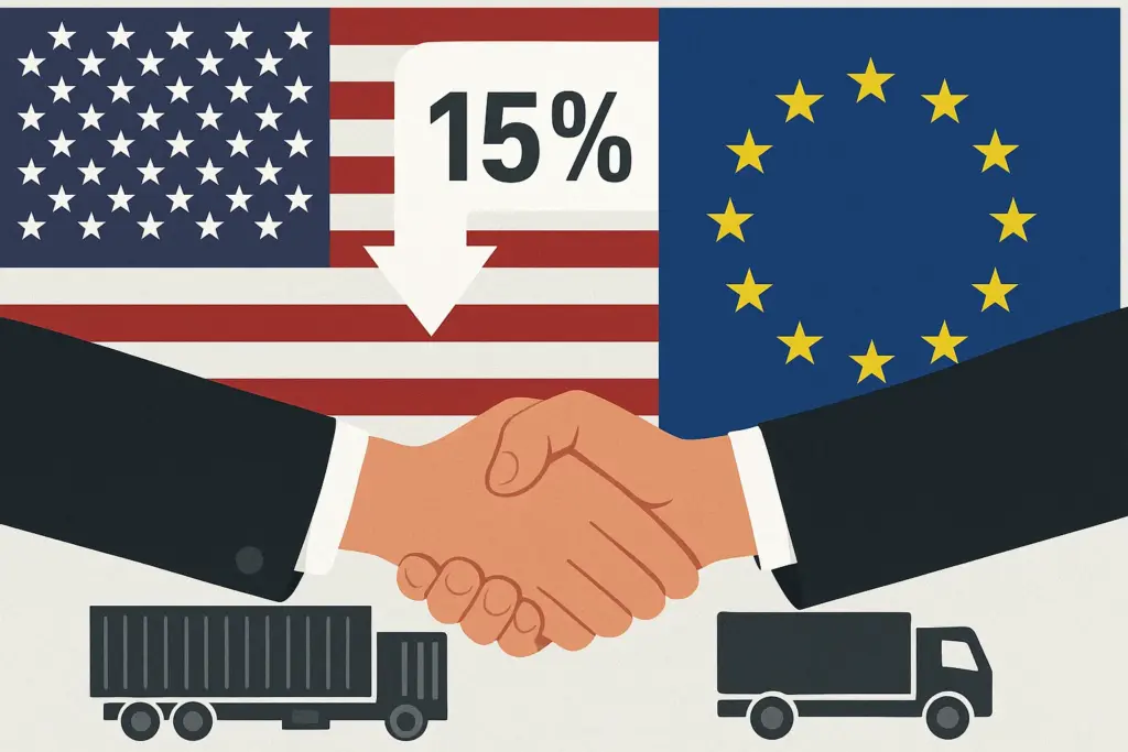 🤝 Zolldeal zwischen EU und USA: 15 % auf Exporte – Handelskrieg abgewendet