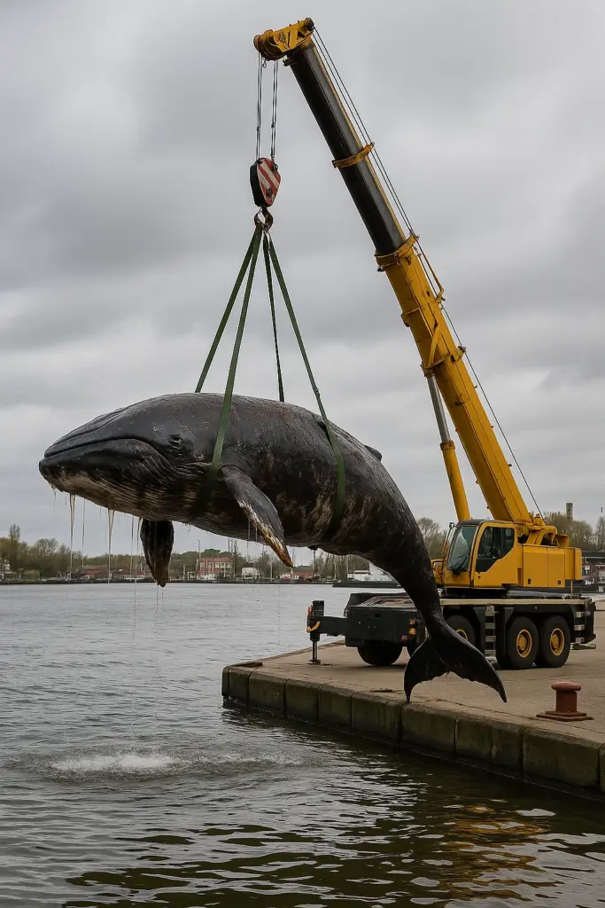 🐋 Toter Wal im Hafen von Swinemünde