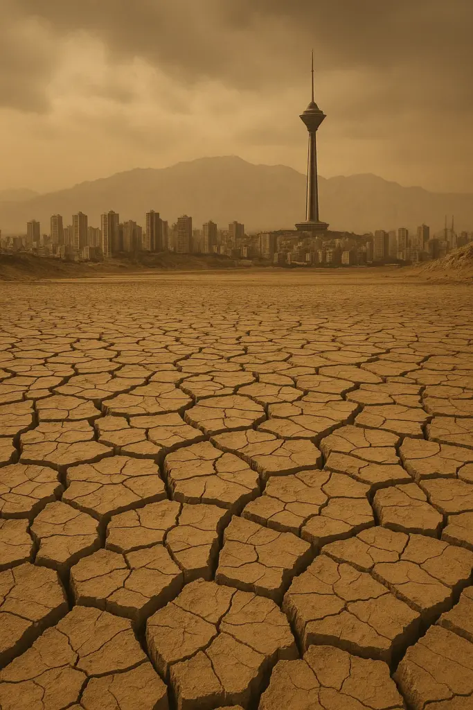 Trockene Wasserleitung in Teheran – Symbolbild für Irans dramatische Wasserkrise