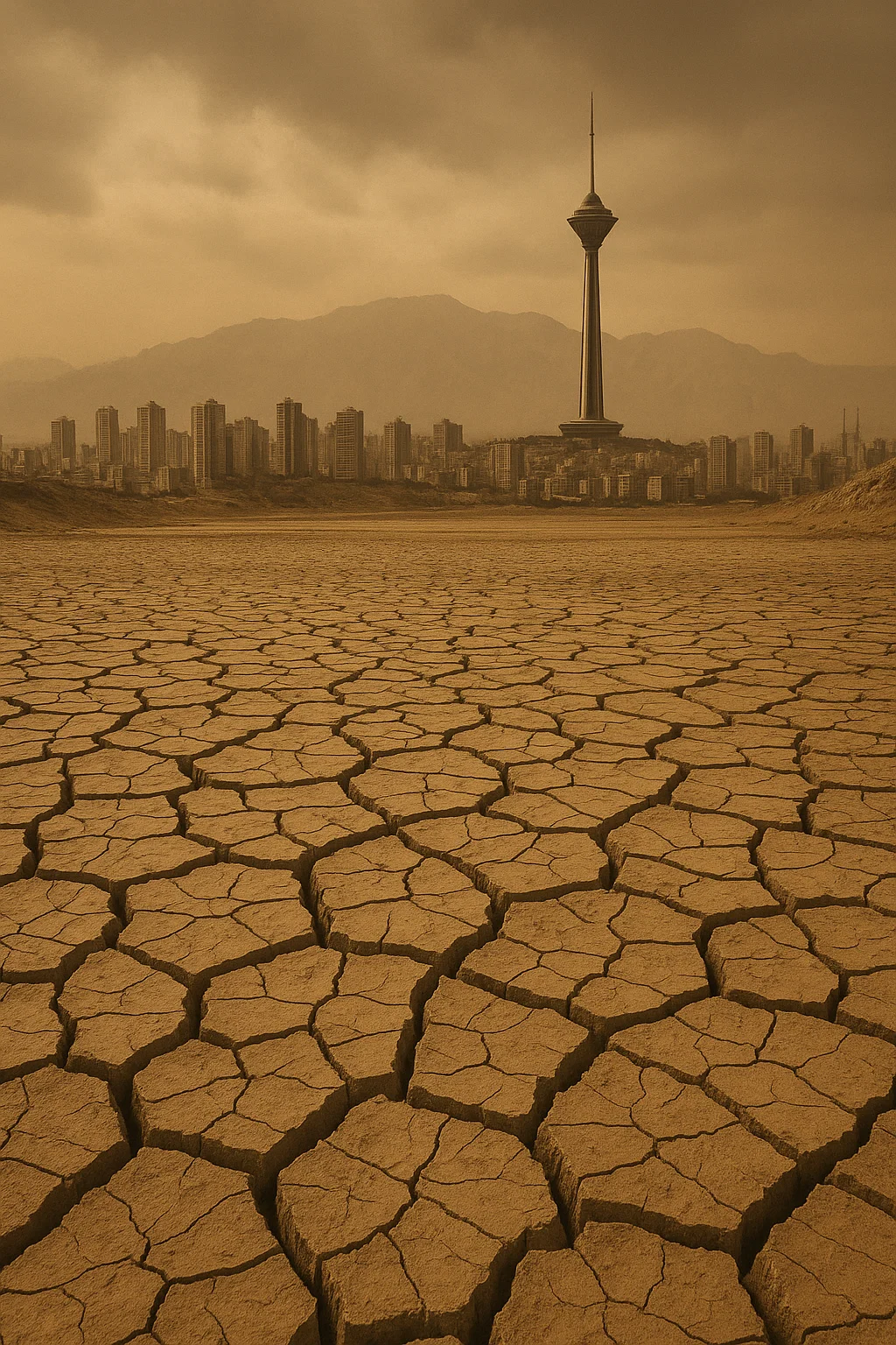 Trockene Wasserleitung in Teheran – Symbolbild für Irans dramatische Wasserkrise