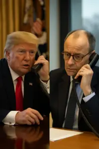 Donald Trump ruft Friedrich Merz an, um über einen Waffenstillstand in der Ukraine zu sprechen