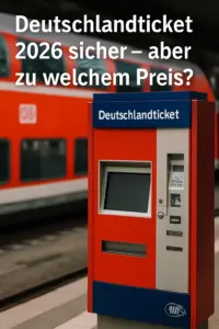 Deutschlandticket für den Nahverkehr – Symbolbild zur Ticket-Finanzierung
