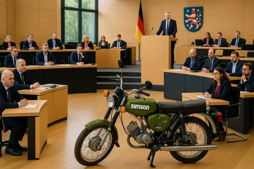 🛵 Kult-Mopeds im Parlament: Thüringer Landtag debattiert über Simson