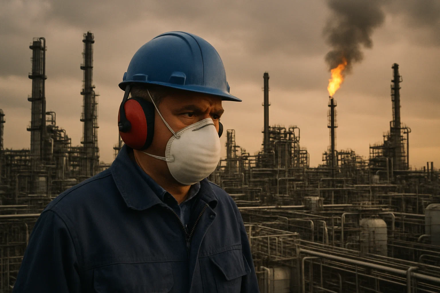 Blick auf den Chemiepark Leuna in Sachsen-Anhalt – Symbol der Chemiekrise
