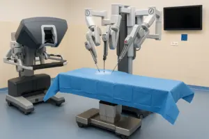 Der neue OP-Roboter da Vinci Xi in der Klinik Bautzen