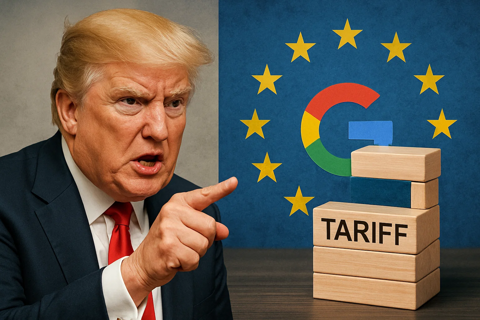 US-Präsident Donald Trump droht EU nach Milliardenstrafe gegen Google mit Zöllen
