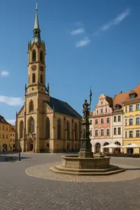Rathaus Zittau im neogotischen Stil – Wahrzeichen der Oberlausitz