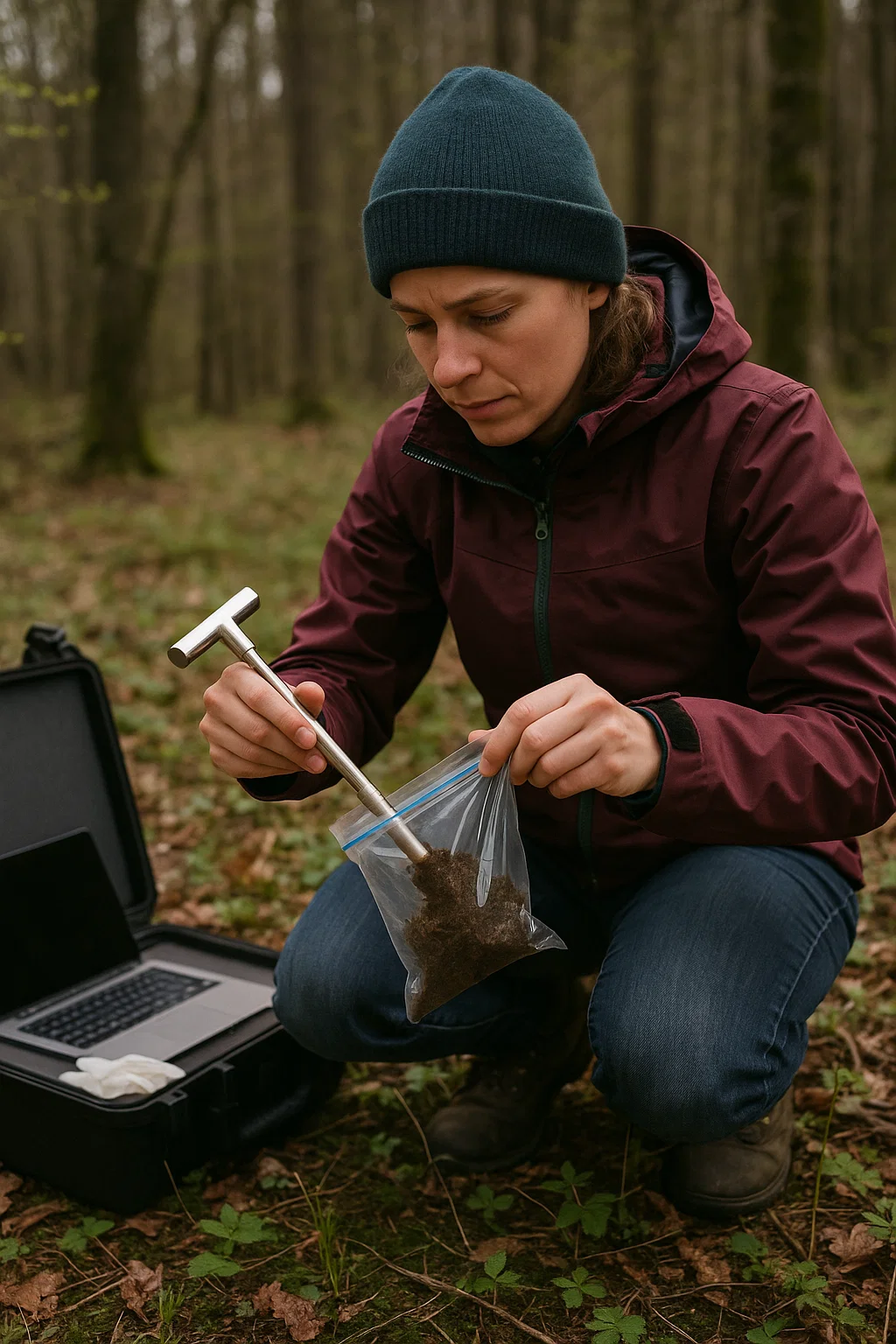 Bodenprobe in Georgswalde (Jiřikov) nach Arnika-Studie