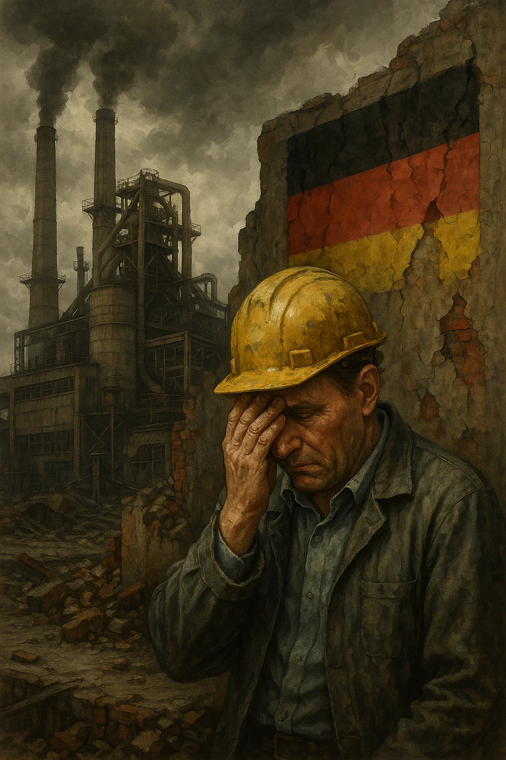 Energiekrise in Deutschland – stillstehende Industriehallen und leere Fabriken