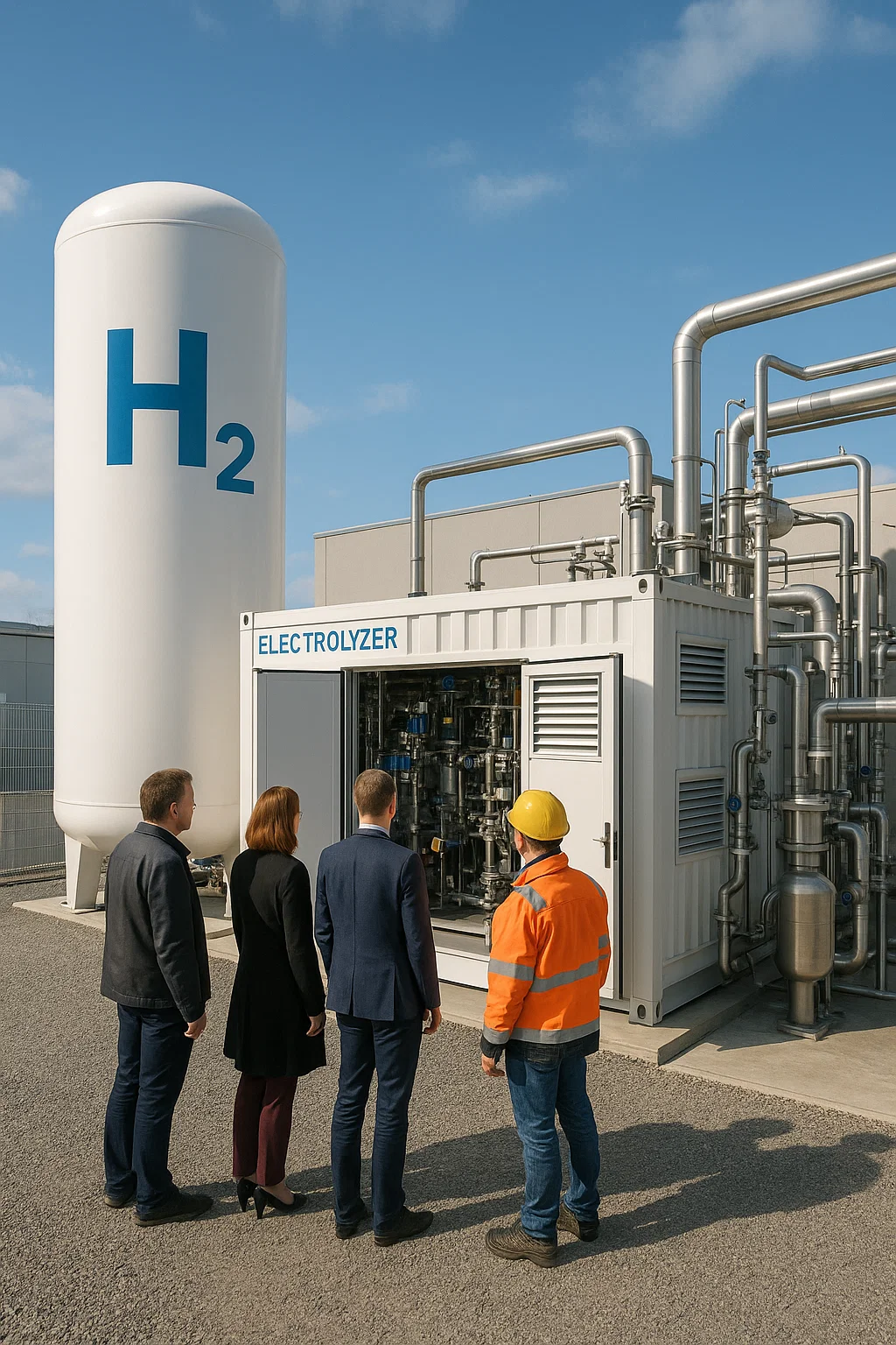 Wasserstoff-Anlage der Stadtwerke Zittau als Pionierprojekt für die Lausitz