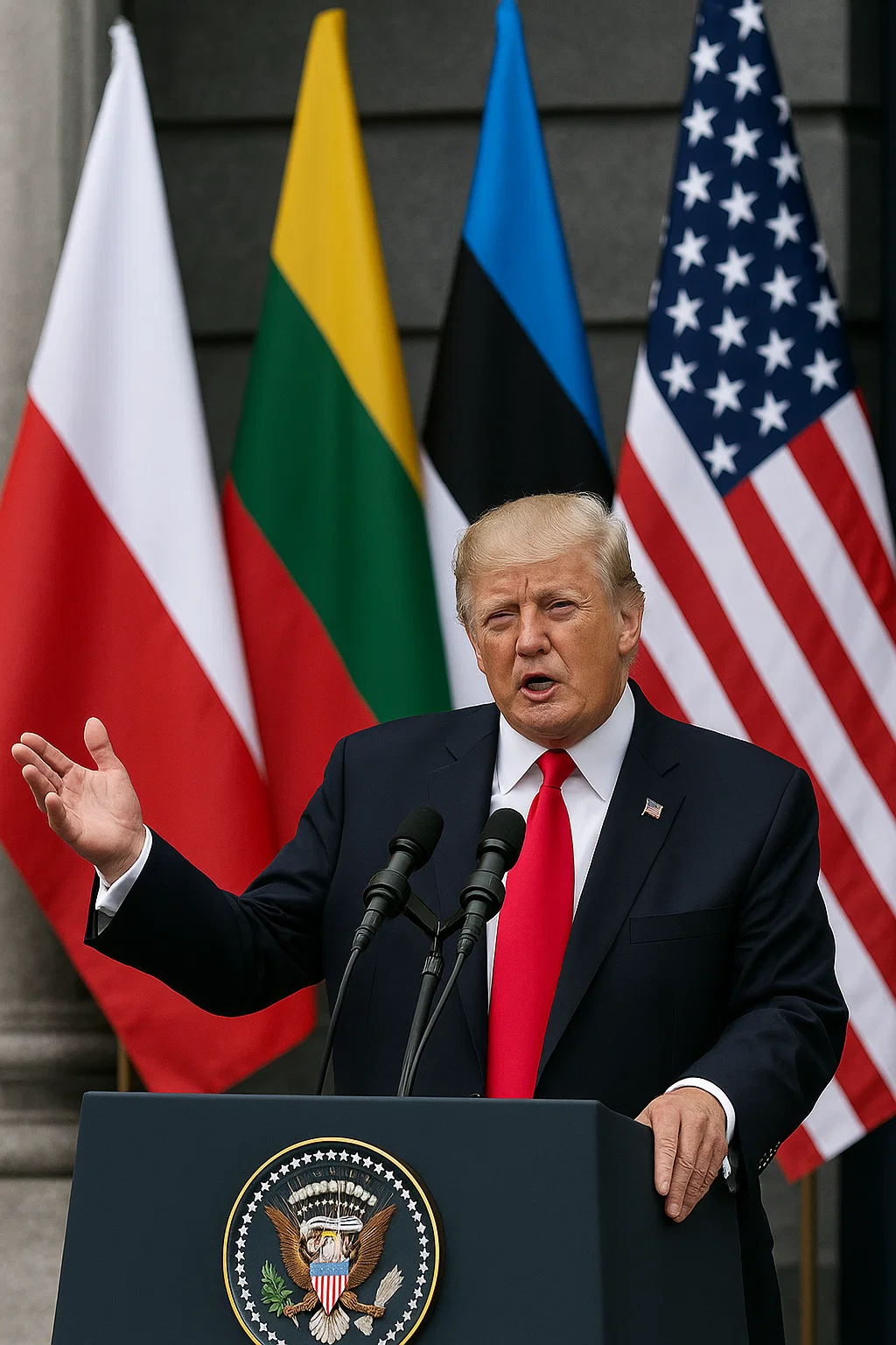 US-Präsident Trump sagt Polen und dem Baltikum Nato-Beistand im Ernstfall zu