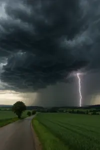 Schlammlawine nach Unwetter überzieht Dorf Obergurig in Sachsen