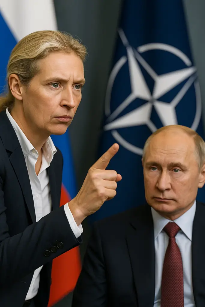 AfD-Chefin Alice Weidel warnt Putin vor Eskalation durch Nato-Luftraumverletzungen