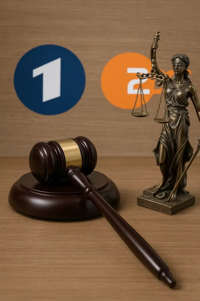 Symbolbild Gerichtsurteil Rundfunkbeitrag – ARD und ZDF im Fokus