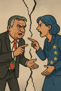Ungarns Ministerpräsident Viktor Orbán bei einem EU-Gipfel – Streit um Einstimmigkeit“