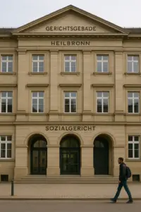Gerichtsgebäude in Heilbronn – Sozialgericht entscheidet über Leistungen für Flüchtling