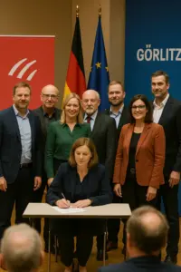 Mitglieder des BSW bei der Gründung des Kreisverbands Görlitz – Symbolbild für Parteiaufbau im Landkreis
