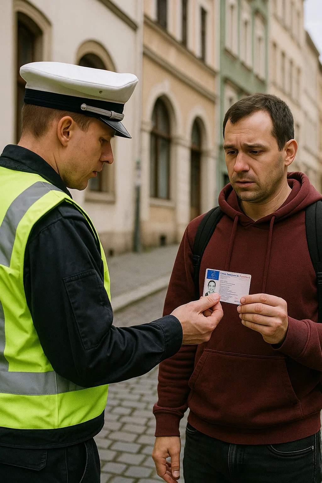 Bundespolizei-Kontrolle am Grenzübergang Zittau/Friedensstraße – Symbolbild