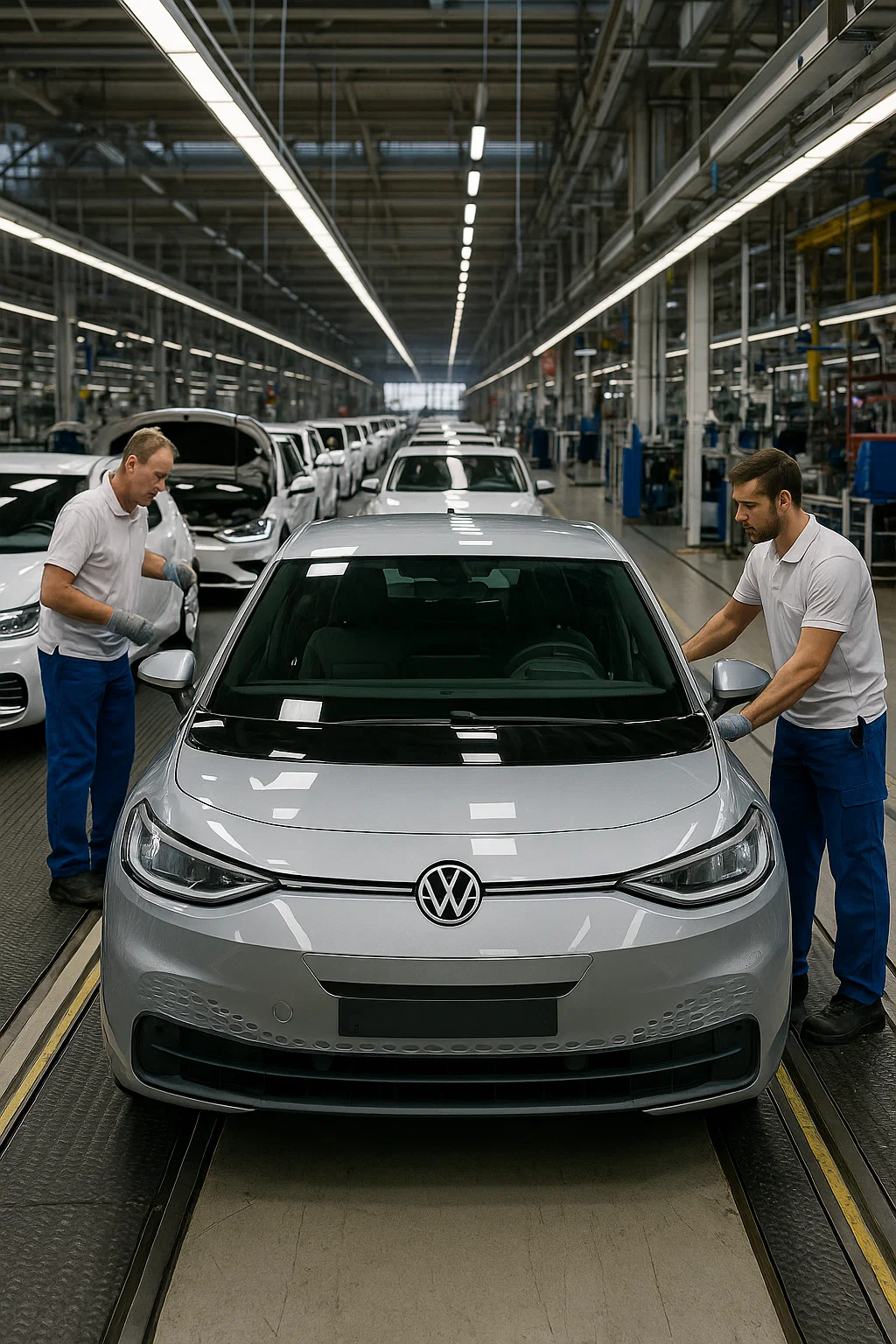 Montageband in VW-Werk – Hinweis auf Produktionsstopp in Zwickau/Dresden und Sonderschichten in Wolfsburg