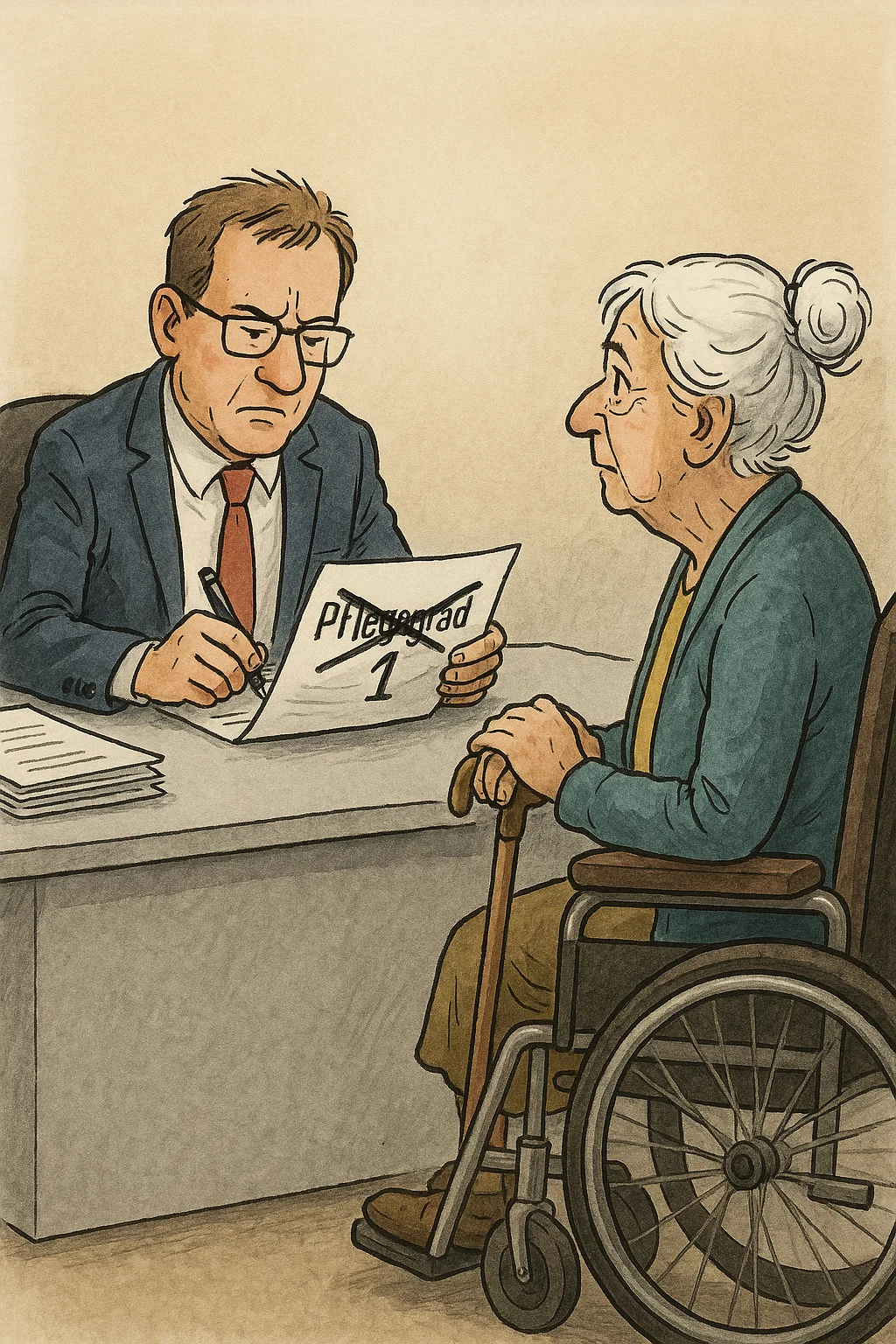 Pflegekraft hilft Seniorin im Alltag – Debatte über Streichung von Pflegegrad 1 in Deutschland