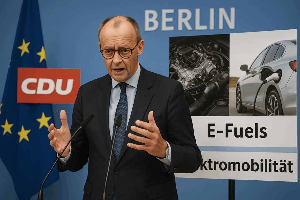 🚗 Klare Kante aus der Union: Friedrich Merz bekräftigt Ablehnung des EU-Verbrenner-Aus