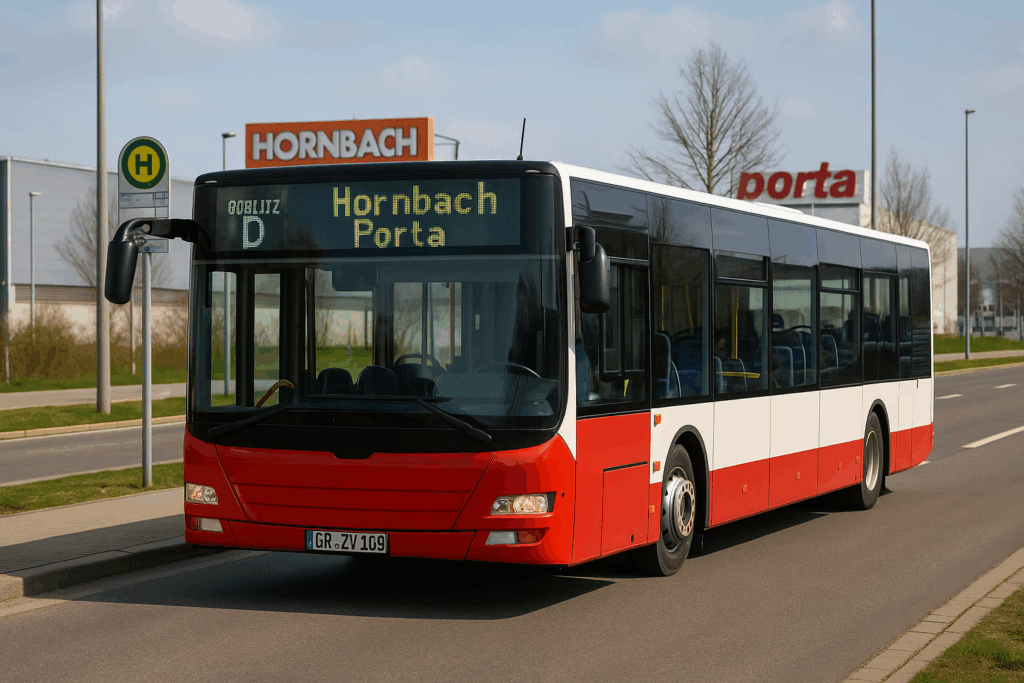 🚌 Görlitzer Stadtverkehr erweitert – Busse der Linie D fahren künftig bis Porta und Hornbach