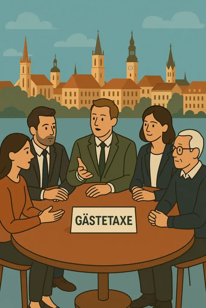 Zittauer Innenstadt mit Hotels und Gaststätten – Symbolbild zur Gästetaxe-Debatte